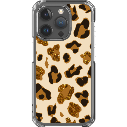 Leopard Glitz - Clear MagSafe Impact Case