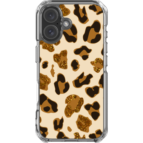 Leopard Glitz - Clear MagSafe Impact Case