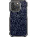 Indigo Hide - Clear MagSafe Impact Case: Refined Texture, Reliable Defense