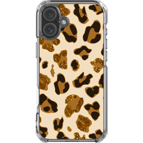 Leopard Glitz - Clear MagSafe Impact Case