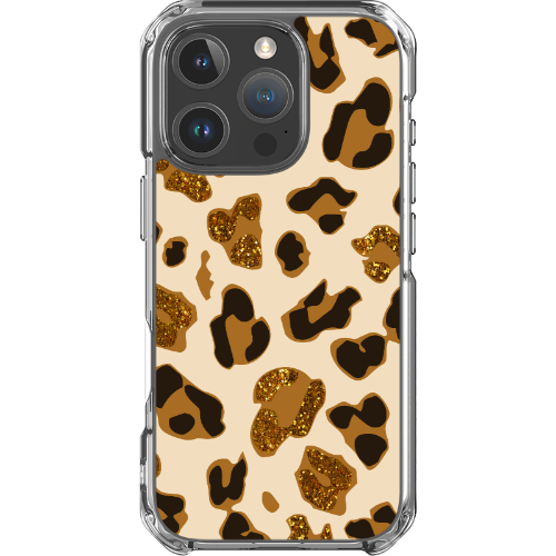 Leopard Glitz - Clear MagSafe Impact Case