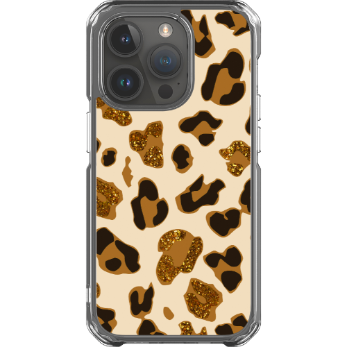 Leopard Glitz - Clear MagSafe Impact Case