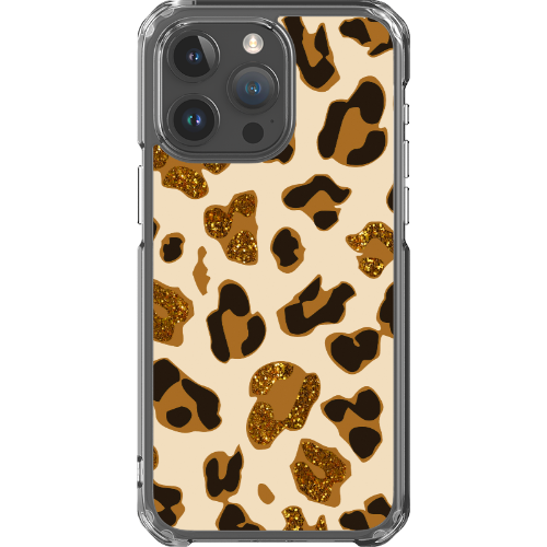 Leopard Glitz - Clear MagSafe Impact Case