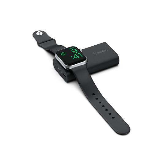 Belkin - 2200mAh Portable Power Pack For Apple Watch Devices - Black